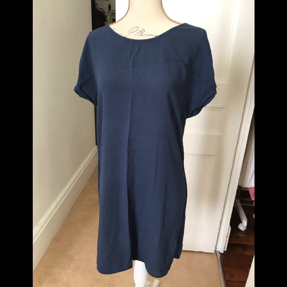 Fluid dress - dark blue - Size S